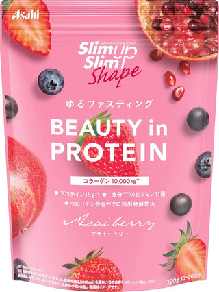 Slim Up Slim Shape BEAUTY in PROTEIN Acai Berry 300g Powder Protein Asahi Group Foods