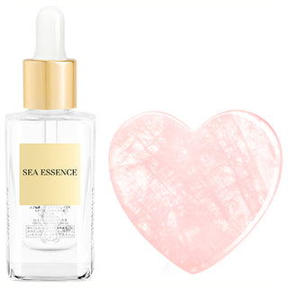 SEA ESSENCE Facial Oil - Orange Laffy Oil (30ml) & Rose Quartz Facial Plate