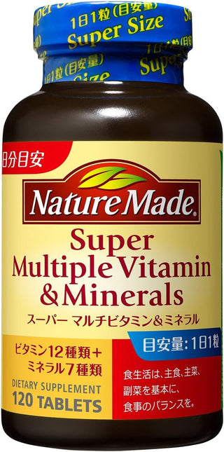 NatureMade Super Multivitamin & Mineral 120 tablets 120 days supply