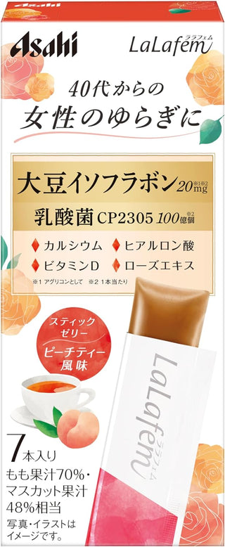 Asahi Group Foods Lalafem Jelly Peach Tea Flavour * 7 packets