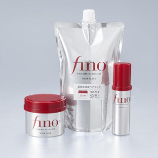 Fino Premium Touch Rich Beauty Serum Hair Mask 230g x 3 + Bonus Hair Care Damage Repair Shine Lasting Color Moisturizing