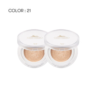 [No.21] CICA Skin Fit Cover Cushion, set of 2. Light Beige , 12g