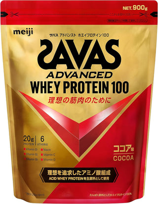 Meiji Zavas Advanced Whey Protein 100 Cocoa Flavor 900g