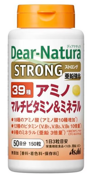 Asahi Group Foods Dear Natura Strong 39 Amino Multivitamin & Mineral 150 tablets 50 days supplement