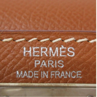 HERMES handbag Kelly 28 Vaux Epson gold outside stitching/silver metal fittings □M bag